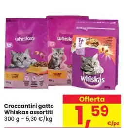 Despar Croccantini gatto Whiskas assortiti offerta