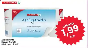 Despar Asciugatutto Despar 4 rotoli offerta