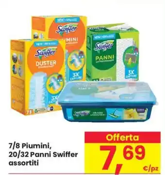 Despar 7/8 Piumini, 20/32 Panni Swiffer assortiti offerta