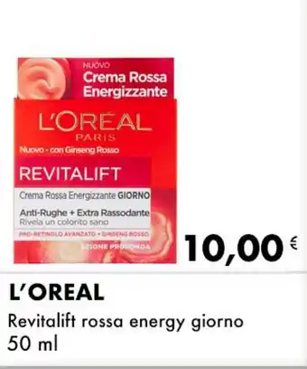 Iper Tosano L'OREAL Revitalift rossa energy giorno offerta