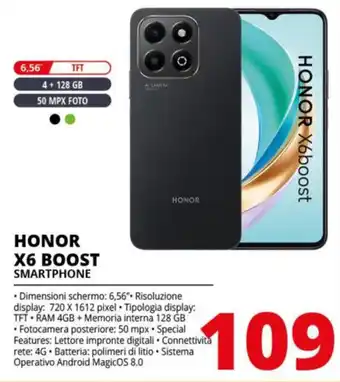 Comet HONOR X6 BOOST SMARTPHONE offerta