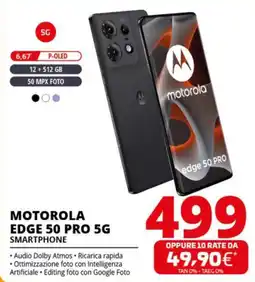 Comet MOTOROLA EDGE 50 PRO 5G SMARTPHONE offerta