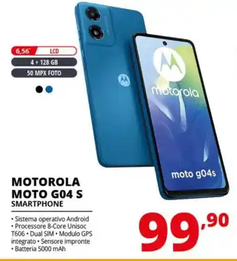 Comet MOTOROLA MOTO G04 S SMARTPHONE offerta