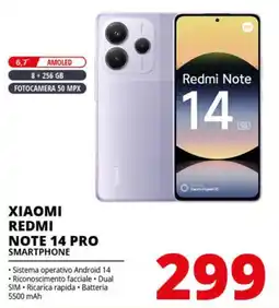 Comet XIAOMI REDMI NOTE 14 PRO SMARTPHONE offerta