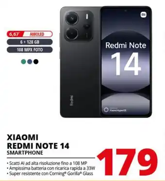 Comet XIAOMI REDMI NOTE 14 SMARTPHONE offerta