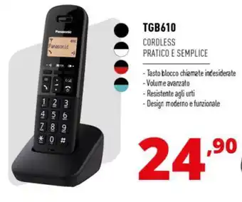 Comet Panasonic TGB610 offerta