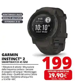 Comet GARMIN INSTINCT 2 SMARTWATCH 45 MM offerta