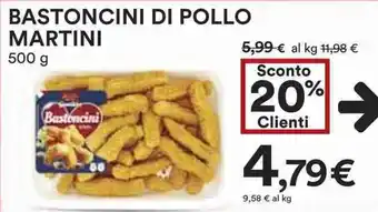 Coop Bastoncini di pollo martini offerta