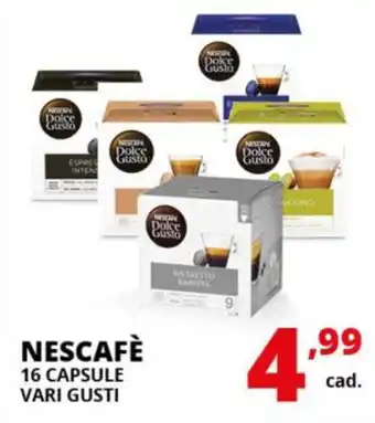 Comet Nescafè 16 capsule vari gusti offerta