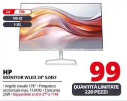 Comet HP MONITOR WLED 24" 524SF offerta