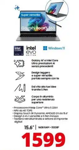 Comet SAMSUNG Galaxy Book5 Pro 15.6" offerta