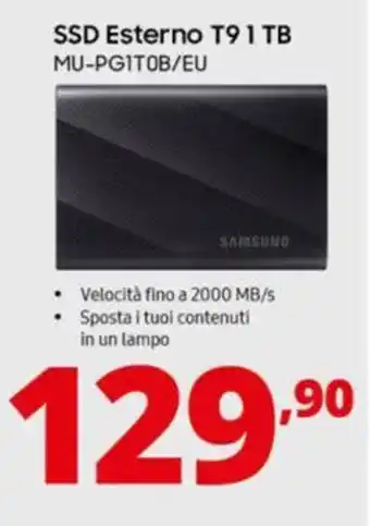 Comet SAMSUNG SSD Esterno T91 TB offerta