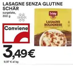 Coop Lasagne senza glutine schär surgelate, offerta