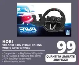 Comet HORI VOLANTE CON PEDALI RACING WHEEL APEX 1079965 offerta