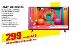 Comet LG 43" 43UR75006 offerta