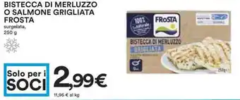 Coop Bistecca di merluzzo o salmone grigliata frosta surgelata, offerta