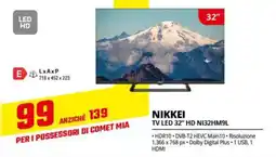 Comet NIKKEI TV LED 32″ HD NI32HM9L offerta