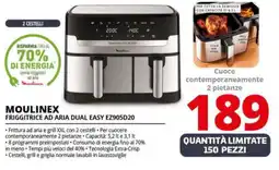 Comet MOULINEX FRIGGITRICE AD ARIA DUAL EASY EZ905D20 offerta