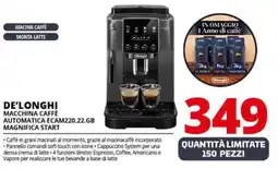 Comet DE'LONGHI MACCHINA CAFFÈ AUTOMATICA ECAM220.22.GB MAGNIFICA START offerta