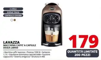 Comet LAVAZZA MACCHINA CAFFE' A CAPSULE DESEA LM950 offerta