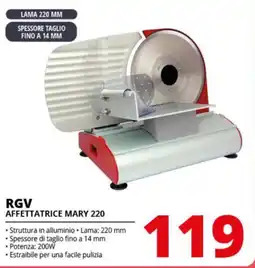 Comet RGV AFFETTATRICE MARY 220 offerta