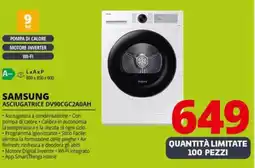 Comet SAMSUNG ASCIUGATRICE DV90CGC2A0AH offerta