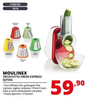 Comet MOULINEX TRITATUTTO FRESH EXPRESS DJ755G offerta