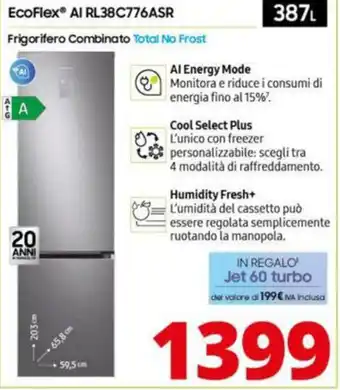 Comet SAMSUNG EcoFlex Al RL38C776ASR offerta