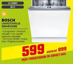 Comet BOSCH LAVASTOVIGLIE SMH4EVX09E offerta