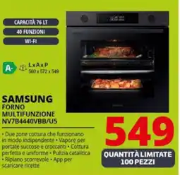 Comet SAMSUNG FORNO MULTIFUNZIONE NV7B4440VBB/U5 offerta