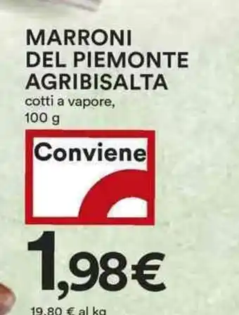 Coop Marroni del piemonte agribisalta cotti a vapore, offerta