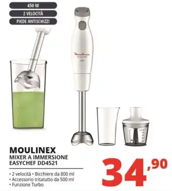 Comet MOULINEX MIXER A IMMERSIONE EASYCHEF DD4521 offerta