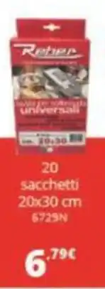 Comet Reber 20 sacchetti 20x30 cm offerta