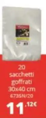 Comet Reber 20 sacchetti goffrati 30x40 cm offerta