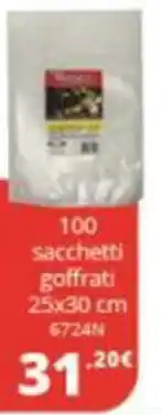 Comet Reber 100 sacchetti goffrati 25x30 cm offerta