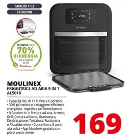 Comet MOULINEX FRIGGITRICE AD ARIA 9 IN 1 AL5018 offerta