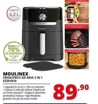 Comet MOULINEX FRIGGITRICE AD ARIA 2 IN 1 EZ501810 offerta