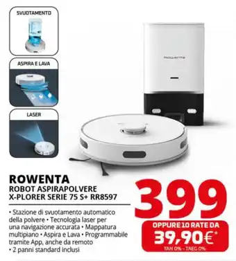 Comet ROWENTA ROBOT ASPIRAPOLVERE X-PLORER SERIE 75 S+ RR8597 offerta