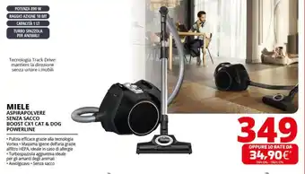 Comet MIELE ASPIRAPOLVERE SENZA SACCO BOOST CX1 CAT & DOG POWERLINE offerta