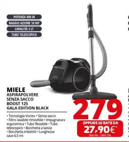 Comet MIELE ASPIRAPOLVERE A TRAINO BOOST CX1 125 EDITION BLACK offerta