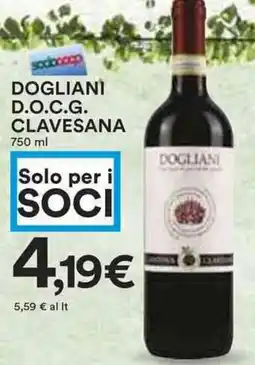 Coop Dogliani d.o.c.g. clavesana offerta