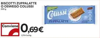 Coop Biscotti zuppalatte o oswego colussi offerta