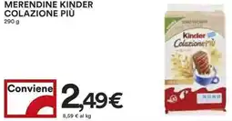 Coop Merendine kinder colazione più offerta