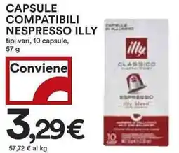 Coop Capsule compatibili nespresso illy tipi vari, 10 capsule, offerta