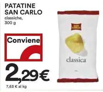 Coop Patatine san carlo classiche, offerta