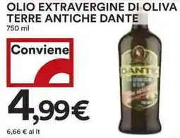 Coop Olio extravergine di oliva terre antiche dante offerta