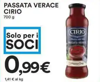 Coop Passata verace cirio offerta