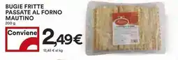 Coop Bugie fritte passate al forno mautino offerta