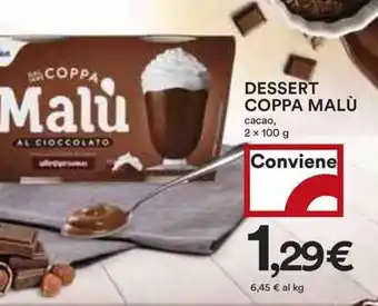 Coop Dessert coppa malù cacao, offerta