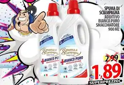 Il Genio Supermercato SPUMA DI SCIAMPAGNA additivo bianco puro smacchiatore offerta